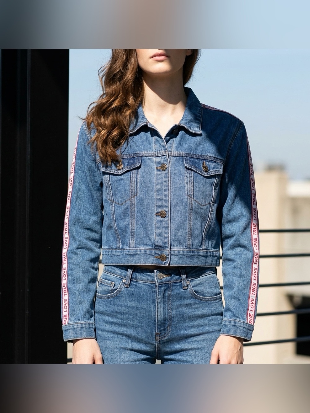 Forever 21 cropped denim jacket